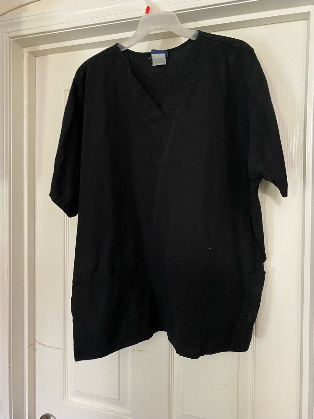 Cherokee Black V-Neck Medical Scrub Top